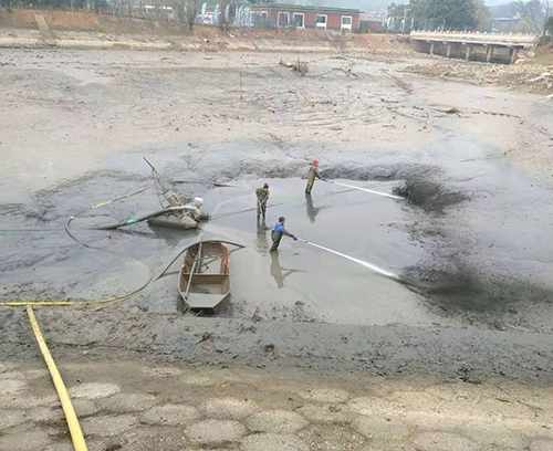 湖南省岳陽(yáng)市洞庭湖南湖防洪渠清淤工程